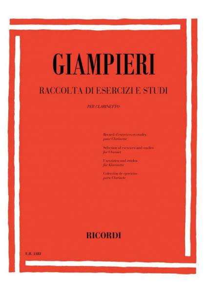 RICORDI GIAMPIERI A. - RACCOLTA DI ESERCIZI E STUDI - CLARINETTE
