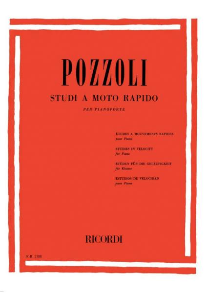 RICORDI POZZOLI E. - STUDI A MOTO RAPIDO - PIANO