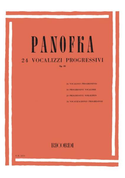 RICORDI PANOFKA H. - 24 VOCALIZZI PROGRESSIVI OP.85 - CHANT