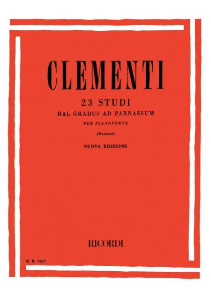 RICORDI CLEMENTI M. - 23 STUDI DAL GRADUS AD PARNASSUM PER PIANOFORTE - PIANO