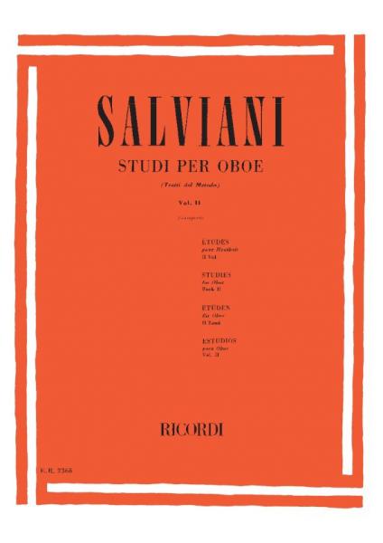 RICORDI SALVIANI C. - STUDI PER OBOE (TRATTI DAL METODO). VOL. II