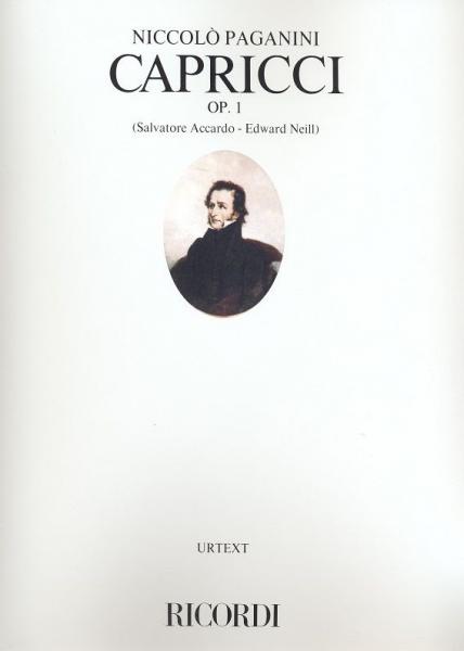 RICORDI PAGANINI N. - 24 CAPRICCI OP. 1 - VIOLON
