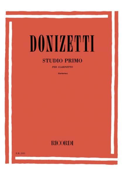 RICORDI DONIZETTI G. - STUDIO PRIMO - CLARINETTE