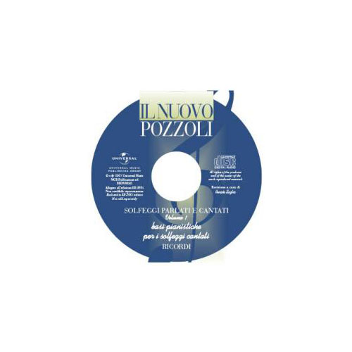 RICORDI POZZOLI E. - IL NUOVO POZZOLI: SOLFEGGI PARLATI E CANTATI VOL.1 + CD