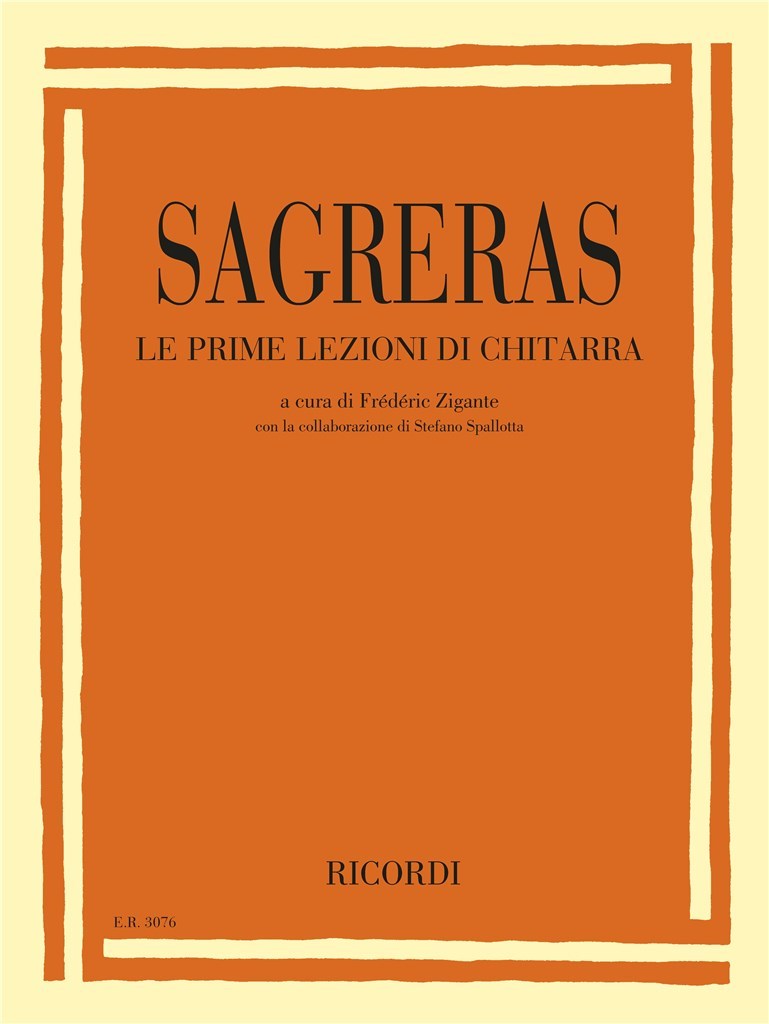 RICORDI Sagreras J.S. - Premieres Leçons De Guitare (zigante)