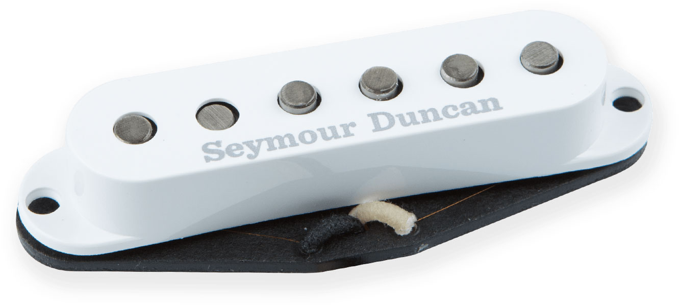 SEYMOUR DUNCAN Stag Strat, left-handed, bridge/neck, white cover