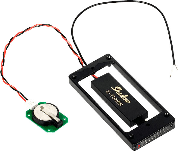 SHADOW E-tuner Entourage Humbucker Noir Accordeur Integre pour Table Bombee