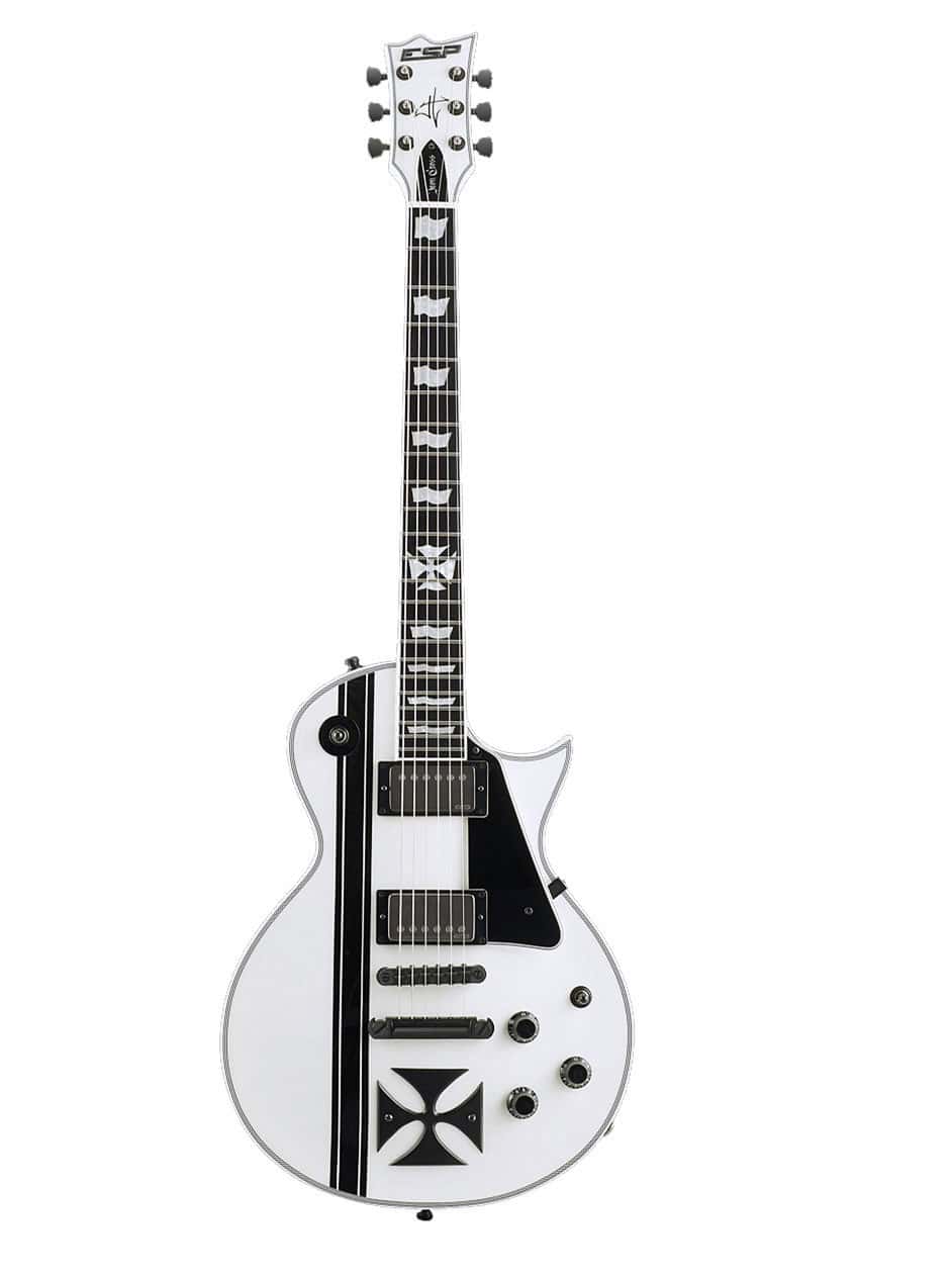 ESP SIGNATURE JAMES HETFIELD IRONCROSS SNOW WHITE