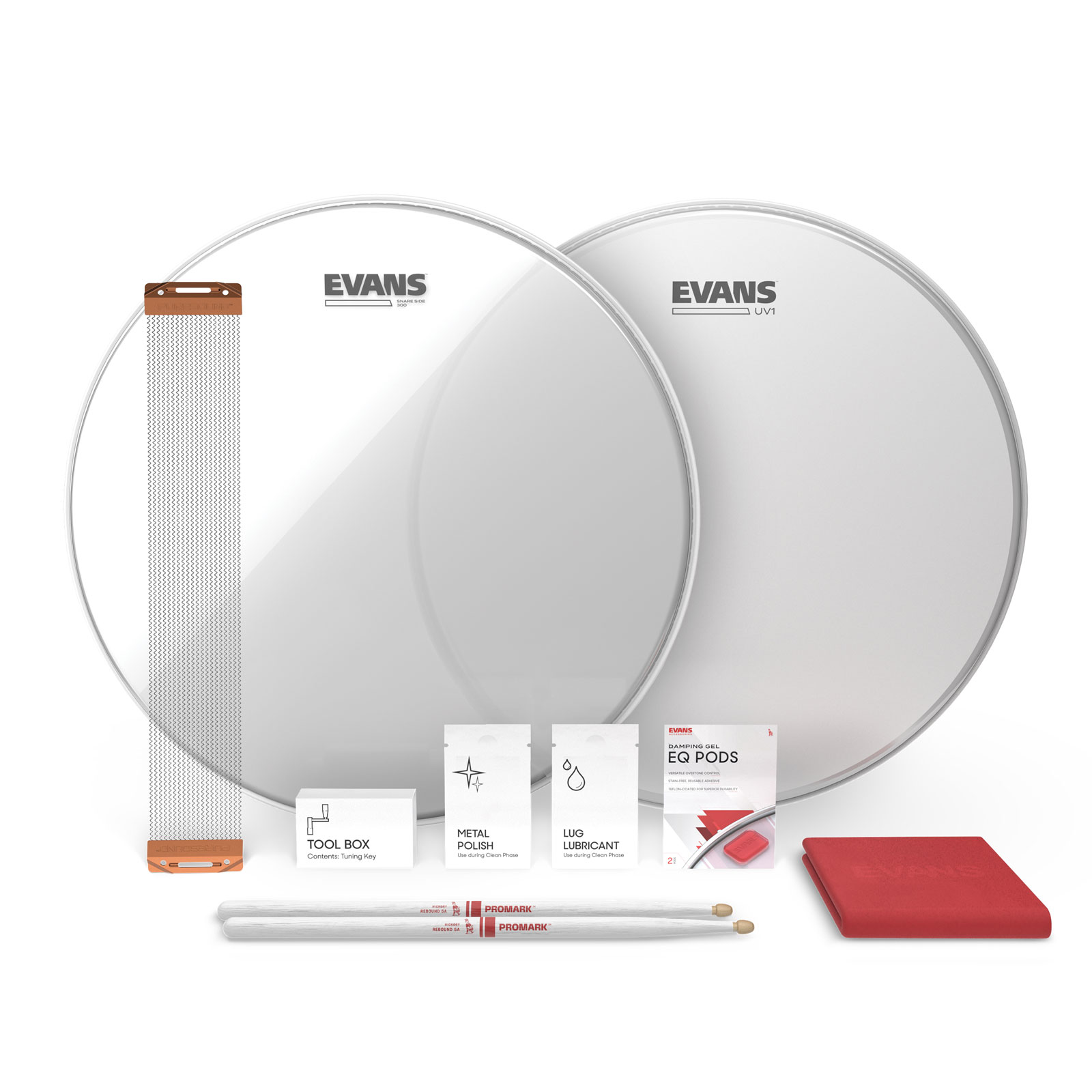 EVANS Kit Tune Up UV1 Pour Caisse Claire 14