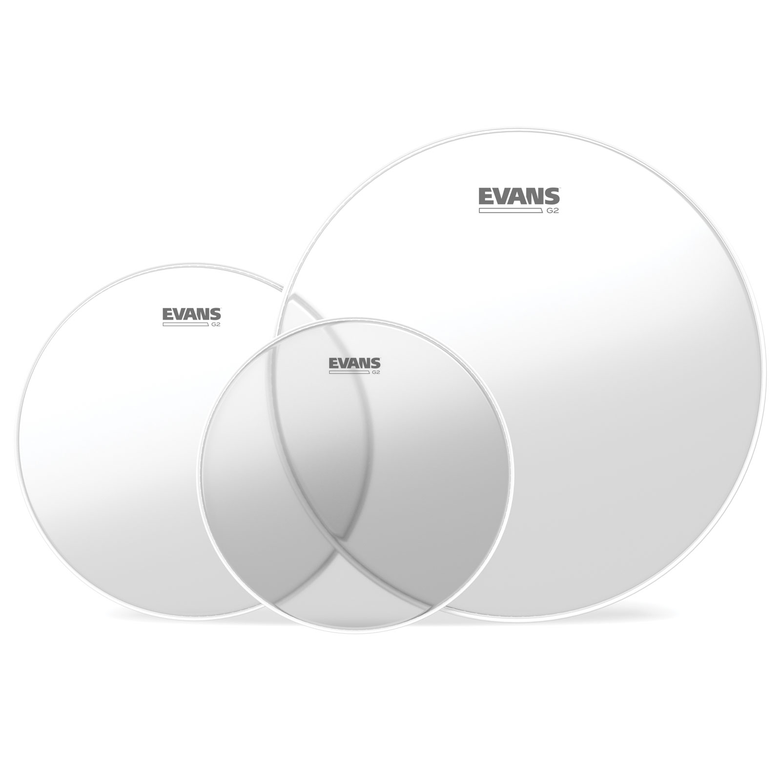 EVANS ETP-G2CLR-R Pack Peaux G2 10/12/16 Transparente Rock