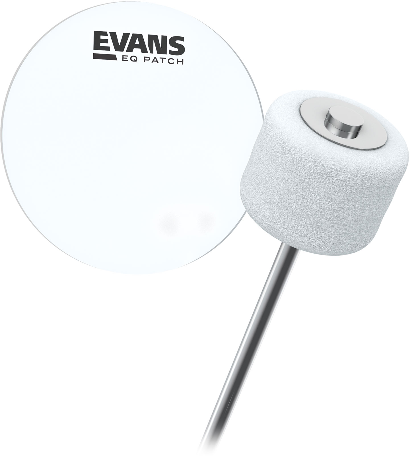 EVANS EQPC1 - EQ Single Pedal Patch, Clear Plastic