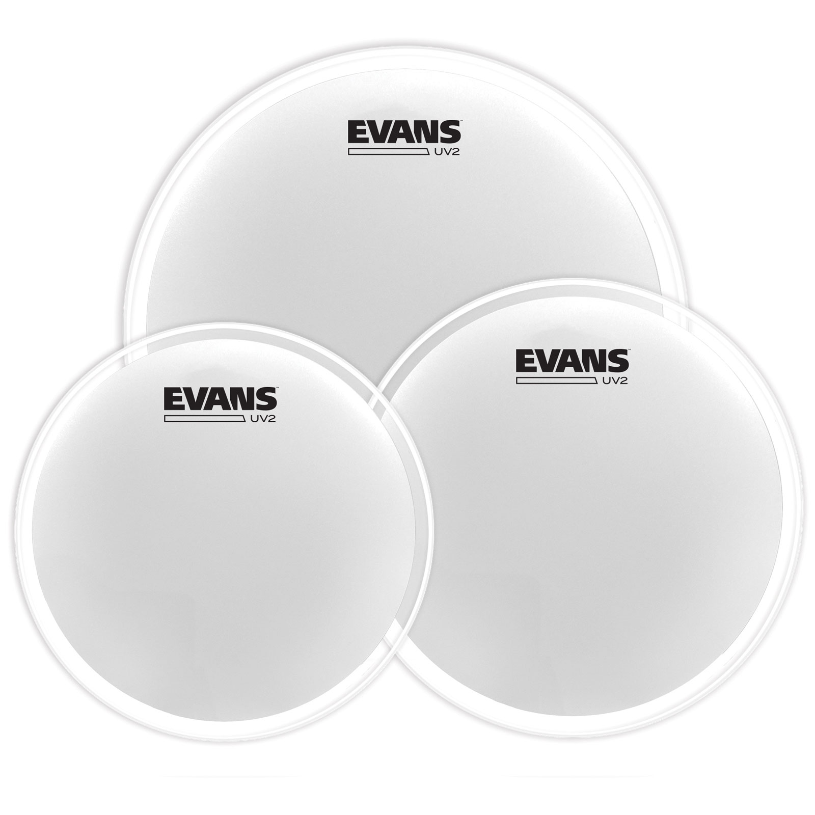EVANS EVANS UV2 COATED TOM PACK - STANDARD (12