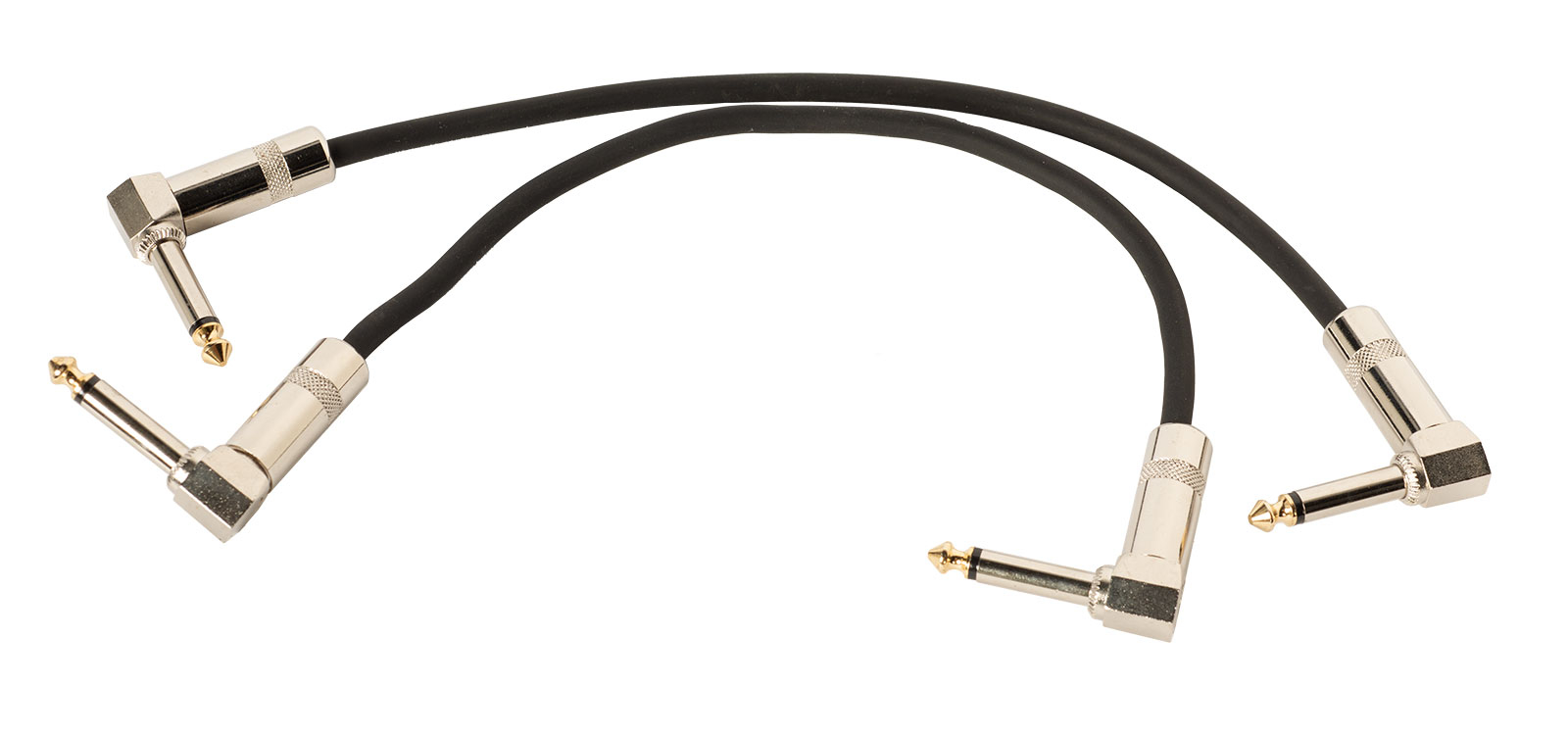 WOODBRASS Câble 30 cm X 2 Patch Jack / Jack - PC41