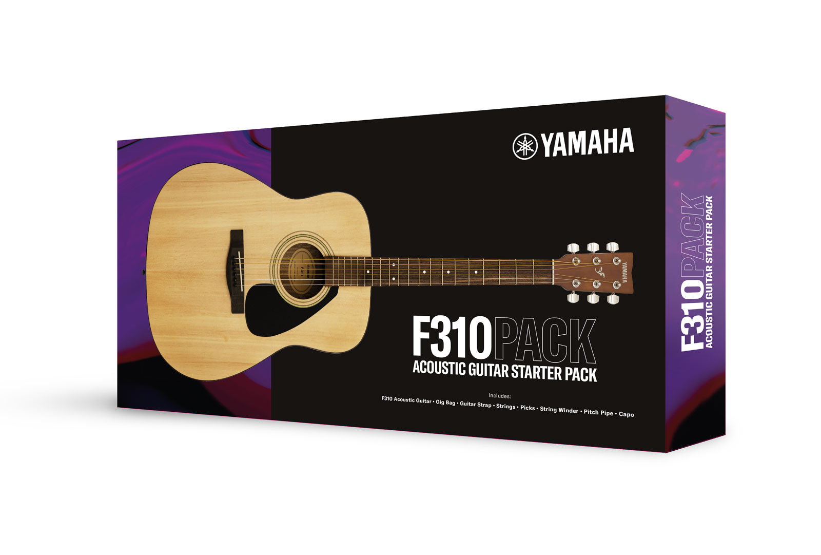 Pack guitare acoustique folk Yamaha F310PTBS + accessoires