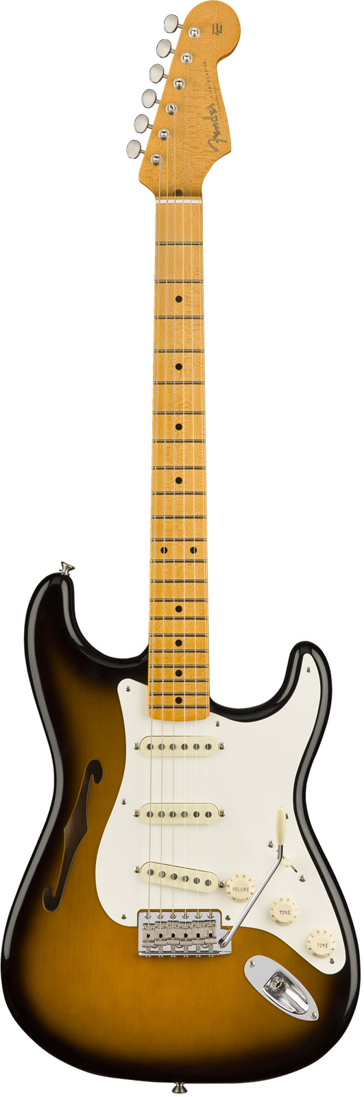 Fender Ej Thinline Stratocaster Mn 2 Tons Sunburst