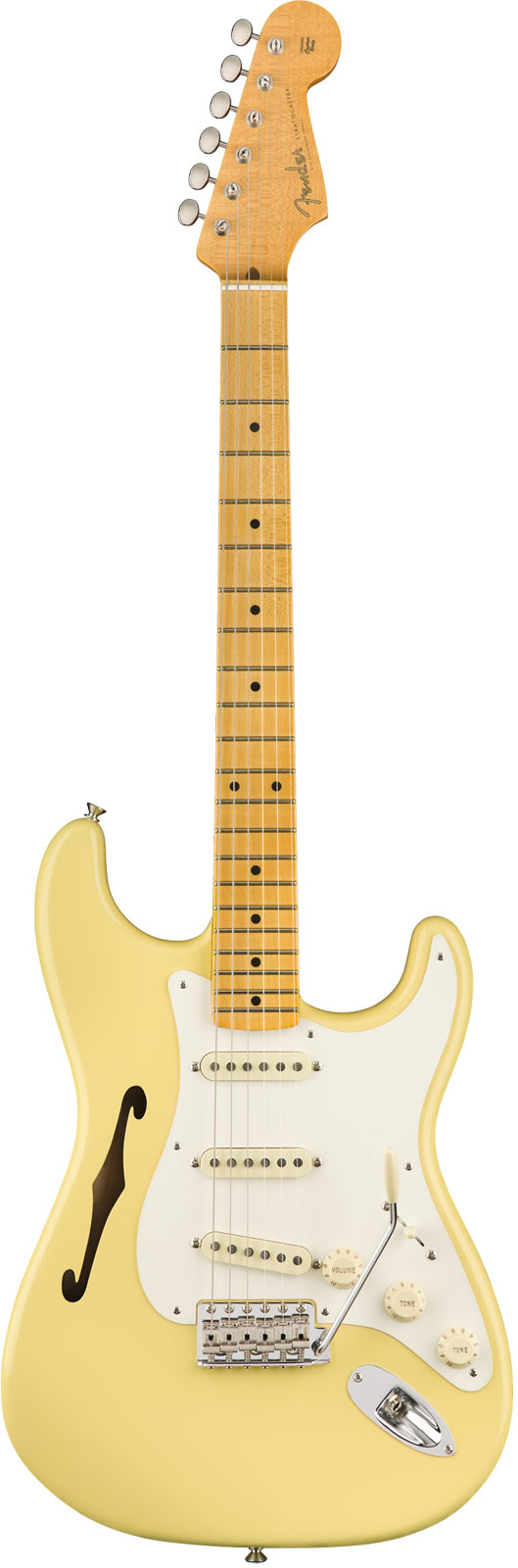 Fender Ej Thinline Stratocaster Mn Vintage White