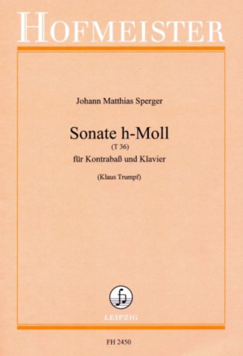 HOFMEISTER Sperger J.M. - Sonate H-moll - Contrebasse & Piano