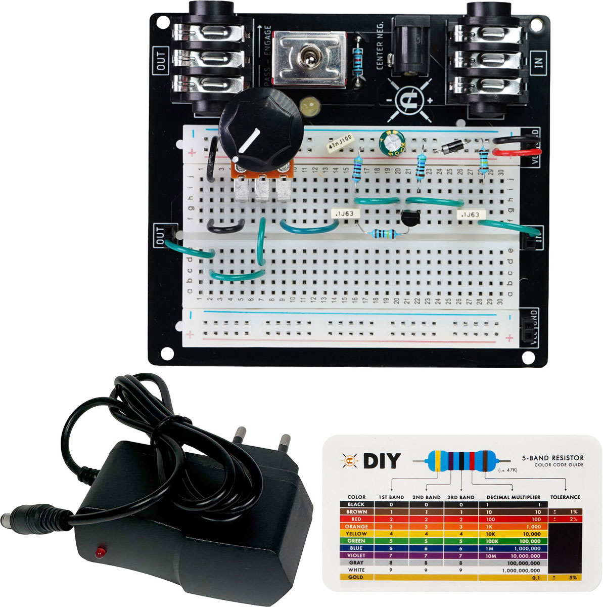 COPPERSOUND Cir-Kit Breadboard Bundle Mini Boost