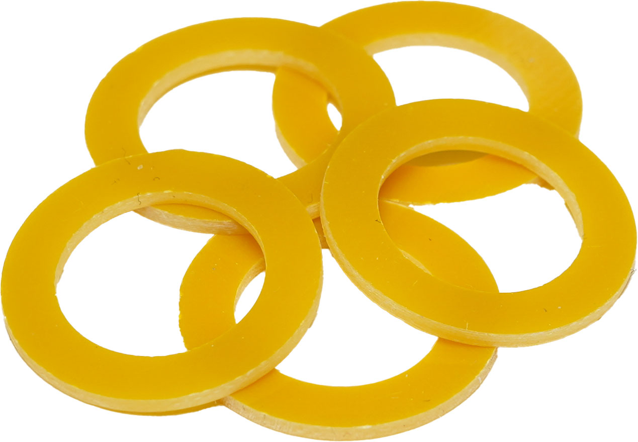 COPPERSOUND Custom Color Footswitch Washers Yellow