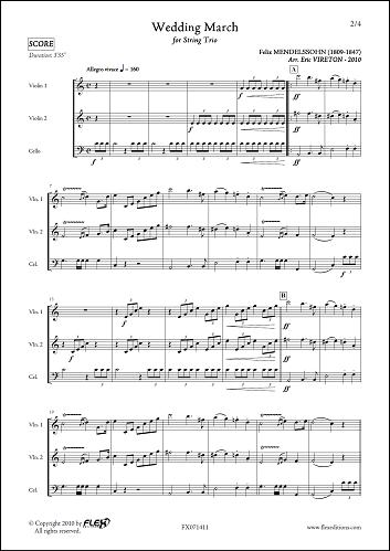  Mendelssohn F. - Marche Nuptiale - Trio A Cordes