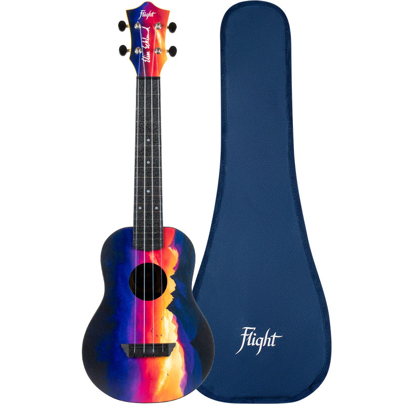 FLIGHT Tuc Travel Concert Ukulele - Elise Ecklund Sunset