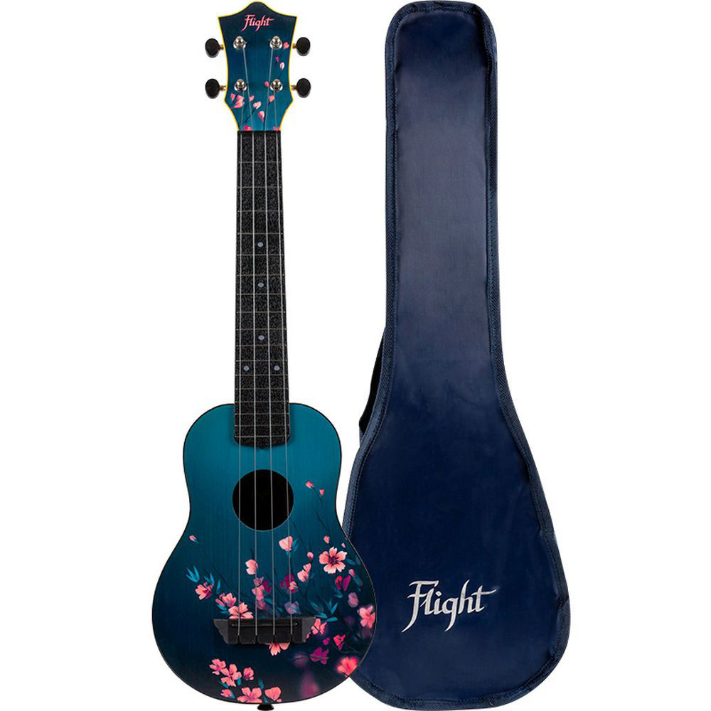 FLIGHT Tusl32 Long Neck Abs Travel Uke - Sakura