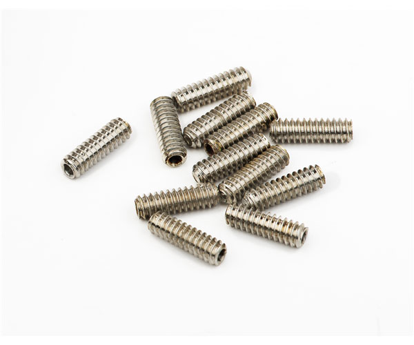 FENDER Standard Bass Bridge Saddle Height Adjustment Screws, 6-32 X 7/16 Hex, Nickel (12)