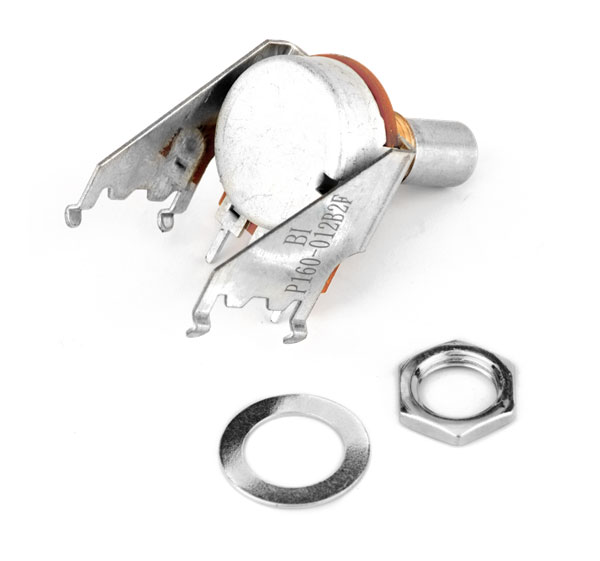 FENDER 250K 15A SNAP-IN STYLE SOLID SHAFT AUDIO TAPER POTENTIOMETER