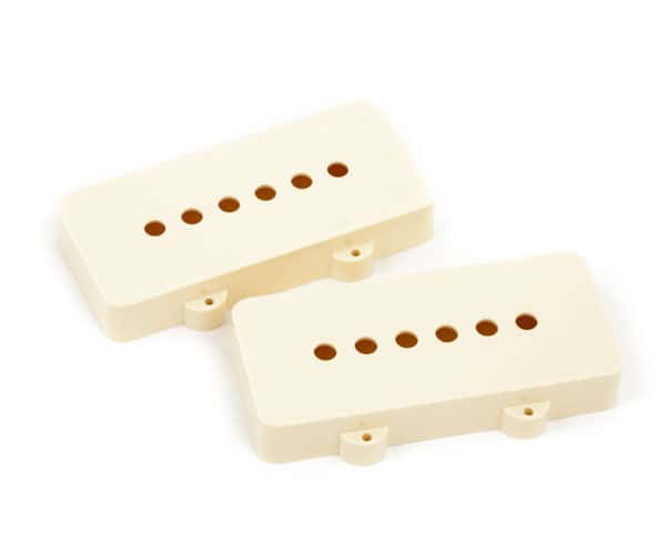 FENDER PICKUP COVERS, JAZZMASTER AGED WHITE (2)