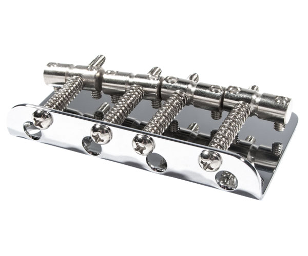 FENDER PURE VINTAGE '70S JAZZ BASS BRIDGE ASSEMBLY, CHROME