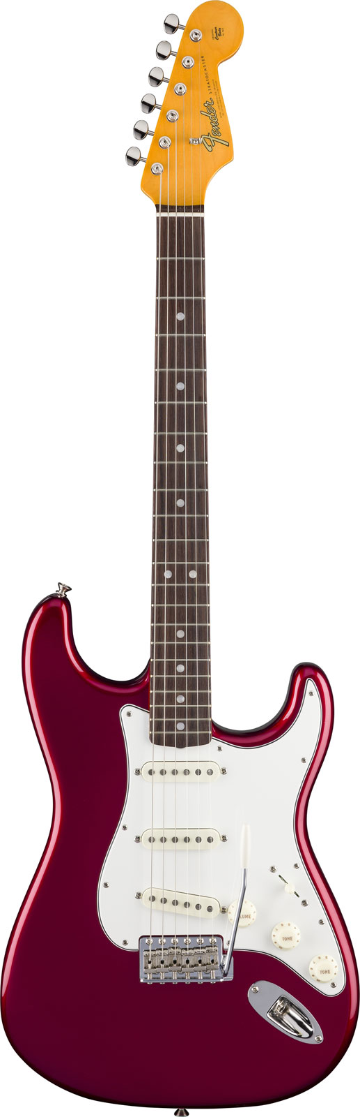 FENDER American Vintage 1965 Stratocaster Round-Lam RW Candy Apple Red