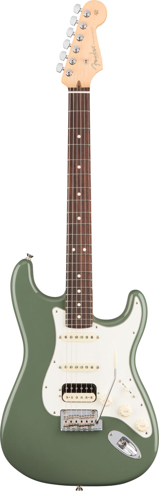 Fender American Professional Stratocaster Hss Shawbucker Rw Antique Olive