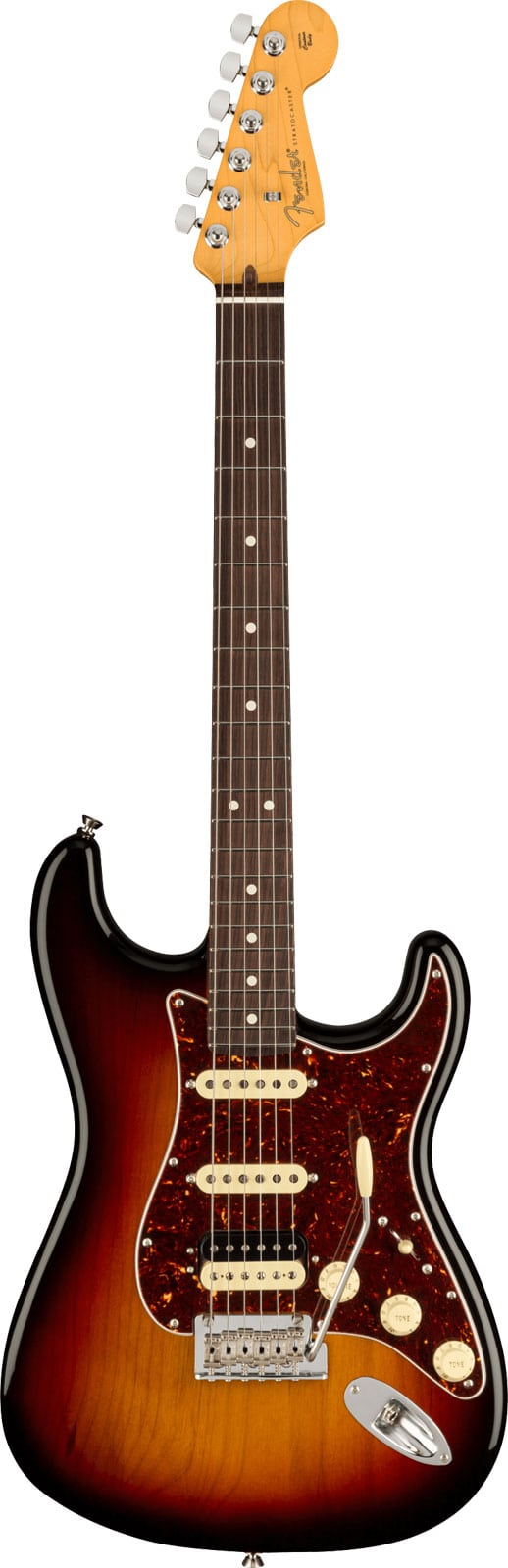 FENDER AMERICAN PROFESSIONAL II STRATOCASTER HSS RW, 3-COLOR SUNBURST