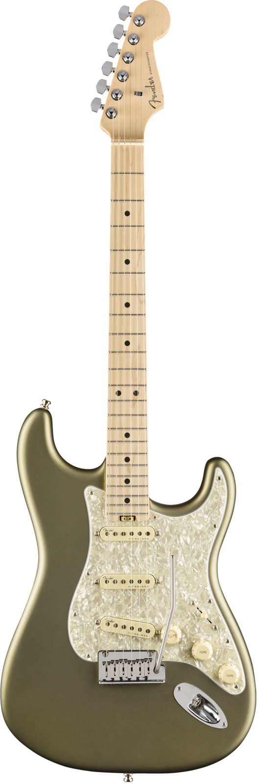 Fender American Elite Stratocaster Mn Satin Jade Pearl Metallic
