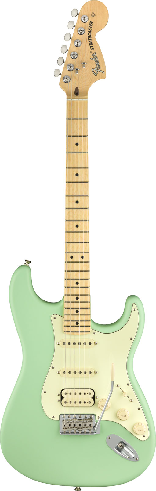 FENDER Stratocaster Hss American Performer Mn Satin Surf Green