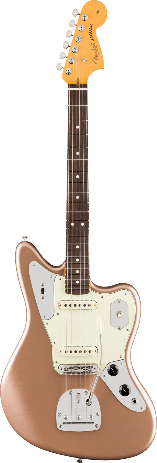 FENDER American Professional Classic Jaguar RW Faded Firemist Gold
