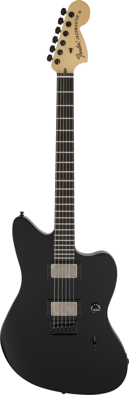 FENDER JIM ROOT JAZZMASTER EBO, FLAT BLACK