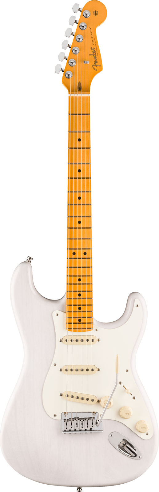 FENDER Stratocaster '50s American Ultra Luxe Vintage MN White Blonde