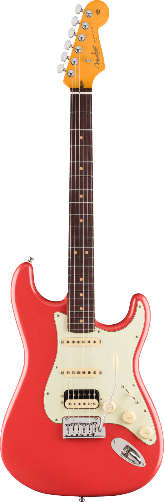 FENDER Stratocaster '60s American Ultra Luxe Vintage HSS RW Fiesta Red