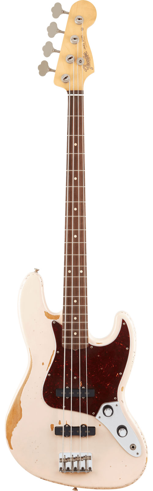 FENDER Jazz Bass Signature Flea RW Roadworn Shell Pink