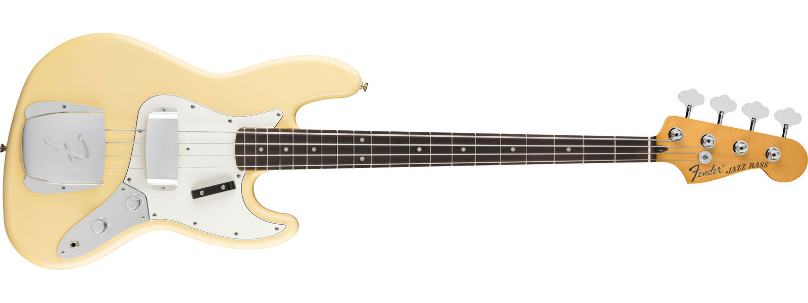 FENDER Jazz Bass RW LTD Signature Laura Lee Vintage White