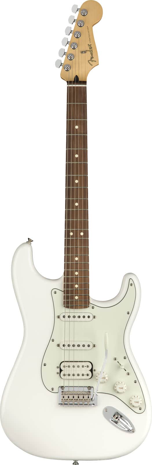 FENDER MEXICAN PLAYER STRATOCASTER HSS PF, POLAR WHITE