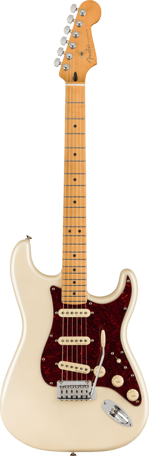 FENDER MEXICAN PLAYER PLUS STRATOCASTER MN, OLYMPIC PEARL