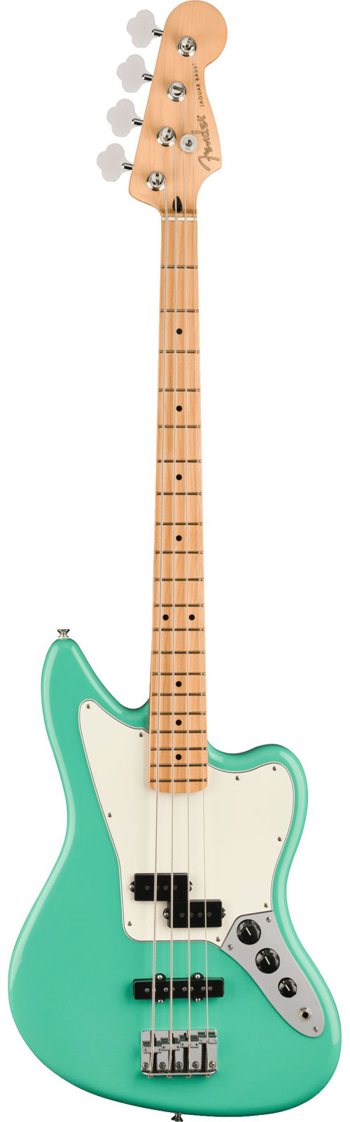 FENDER JAGUAR BASS PLAYER MN SEA FOAM GREEN - Second Hand