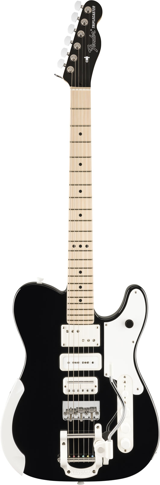 FENDER Triplecaster Ltd Signature Jack White Mn Black