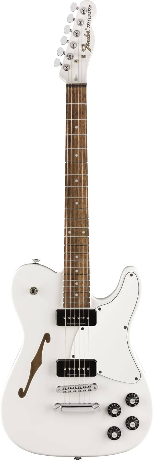 FENDER JIM ADKINS JA-90 TELECASTER THINLINE LRL, WHITE