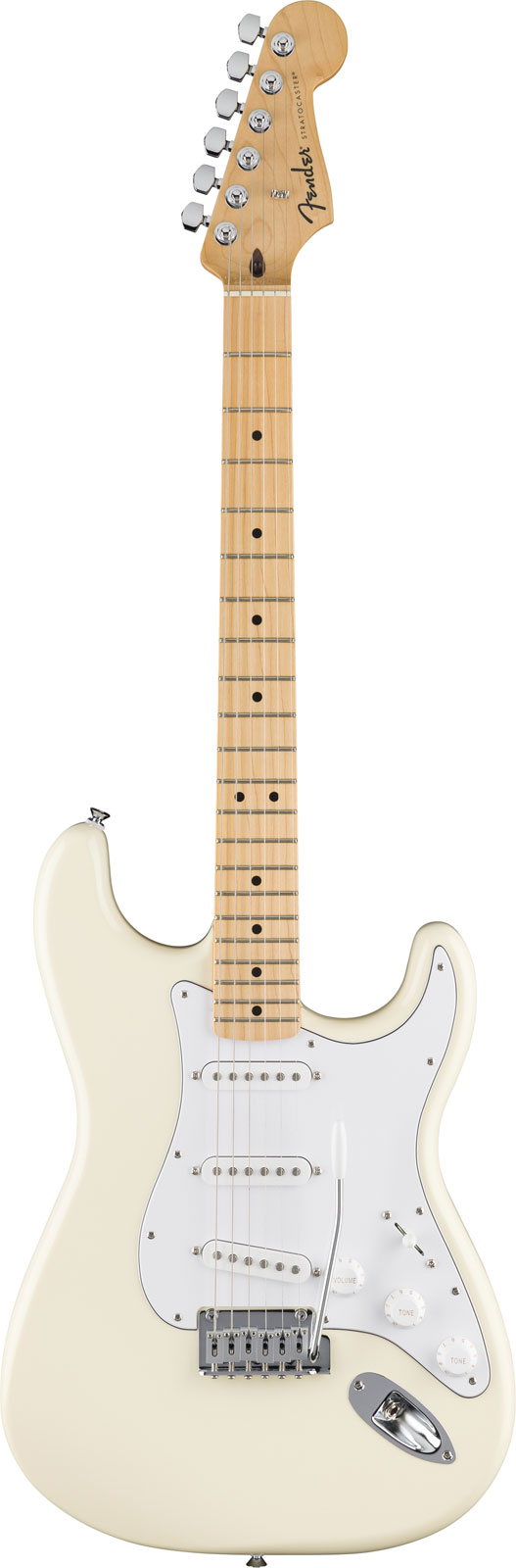 FENDER Standard Stratocaster MN White Pickguard Olympic White