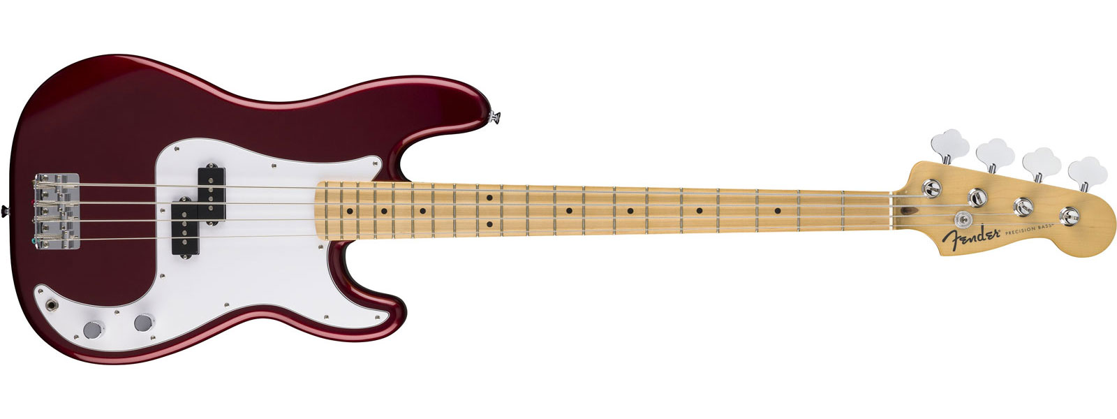 FENDER Standard Precision Bass MN White Pickguard Candy Cola