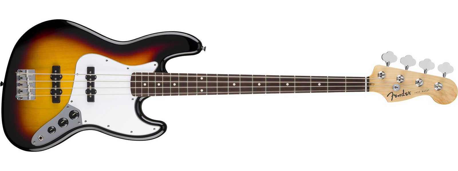 FENDER Standard Jazz Bass LRL White Pickguard 3-Color Sunburst