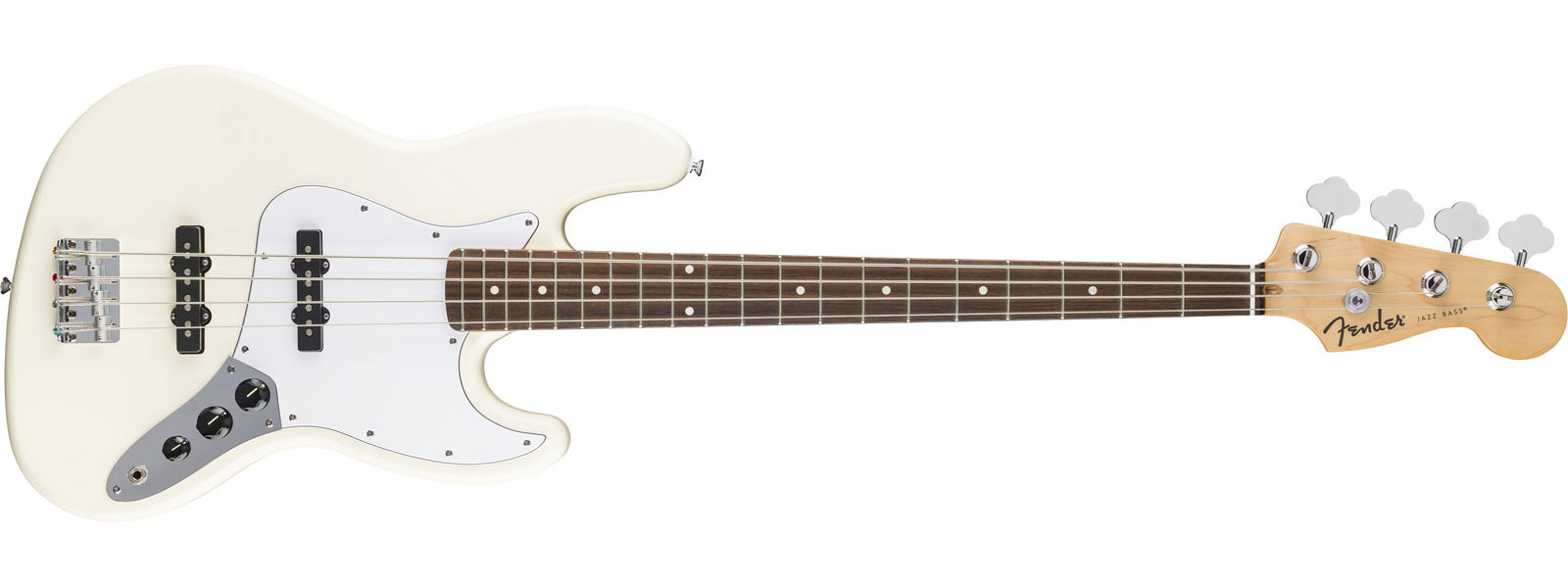 FENDER Standard Jazz Bass LRL White Pickguard Olympic White